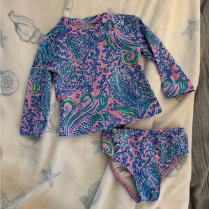 Lilly Pulitzer toddler Rashguard set